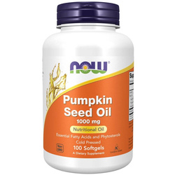 Now Foods Olej z pestek Dyni (Pumpkin Seed Oil) 1000 mg 100 kapsułek