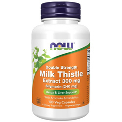 Now Foods Ostropest Plamisty (Milk Thistle) 300 mg Extract 100 kapsułek