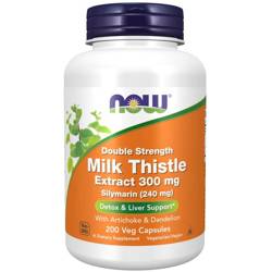 Now Foods Ostropest Plamisty (Milk Thistle) 300 mg Extract 200 kapsułek