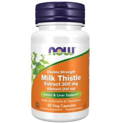 Now Foods Ostropest Plamisty (Milk Thistle) 300 mg Extract 50 kapsułek