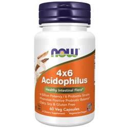 Now Foods Probiotyk 4x6 Acidophilus 60 kapsułek