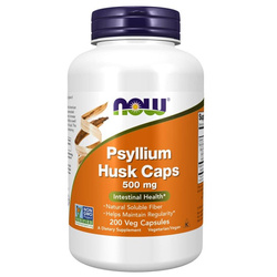 Now Foods Psyllium Husk (Babka płesznik) 500 mg 200 kapsułek