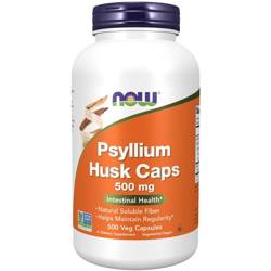 Now Foods Psyllium Husk (Babka płesznik) 500 mg 500 kapsułek