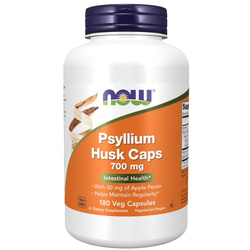 Now Foods Psyllium Husk (Babka płesznik) 700 mg 180 veg kapsułek