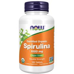 Now Foods Spirulina Double Strength 1000 mg 120 tabletek
