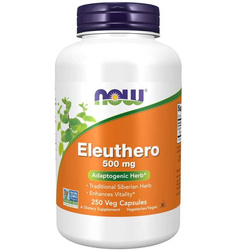 Now Foods Żeń-szeń Syberyjski (Eleuthero) 500 mg 250 kapsułek