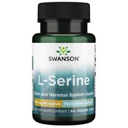 Swanson AjiPure L-Seryna 500 mg 60 kapsułek