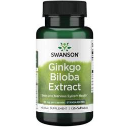 Swanson Ginkgo Biloba (GinkgoSelect) Extract 60 mg 120 kapsułek