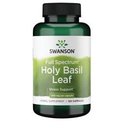 Swanson Holy Basil Leaf (Bazylia) 400 mg 120 kapsułek