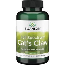 Swanson Koci Pazur (Cat's Claw) 500 mg 100 kapsułek
