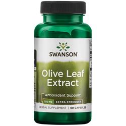 Swanson Liść Oliwny (Olive Leaf) Extract 750 mg 60 kapsułek