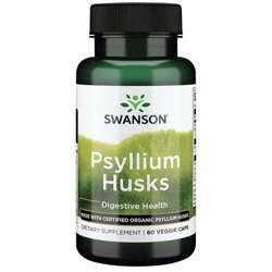 Swanson Organic Psyllium Husk 625 mg 60 kapsułek