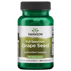 Swanson Pestki Winogron (Grape Seed) 380 mg 100 kapsułek