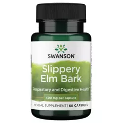 Swanson Wiąz Czerwony (Slippery Elm) 400 mg 60 kapsułek