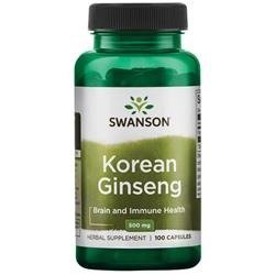 Swanson Żeń-szeń Koreański (Korean Ginseng) 500 mg 100 kapsułek